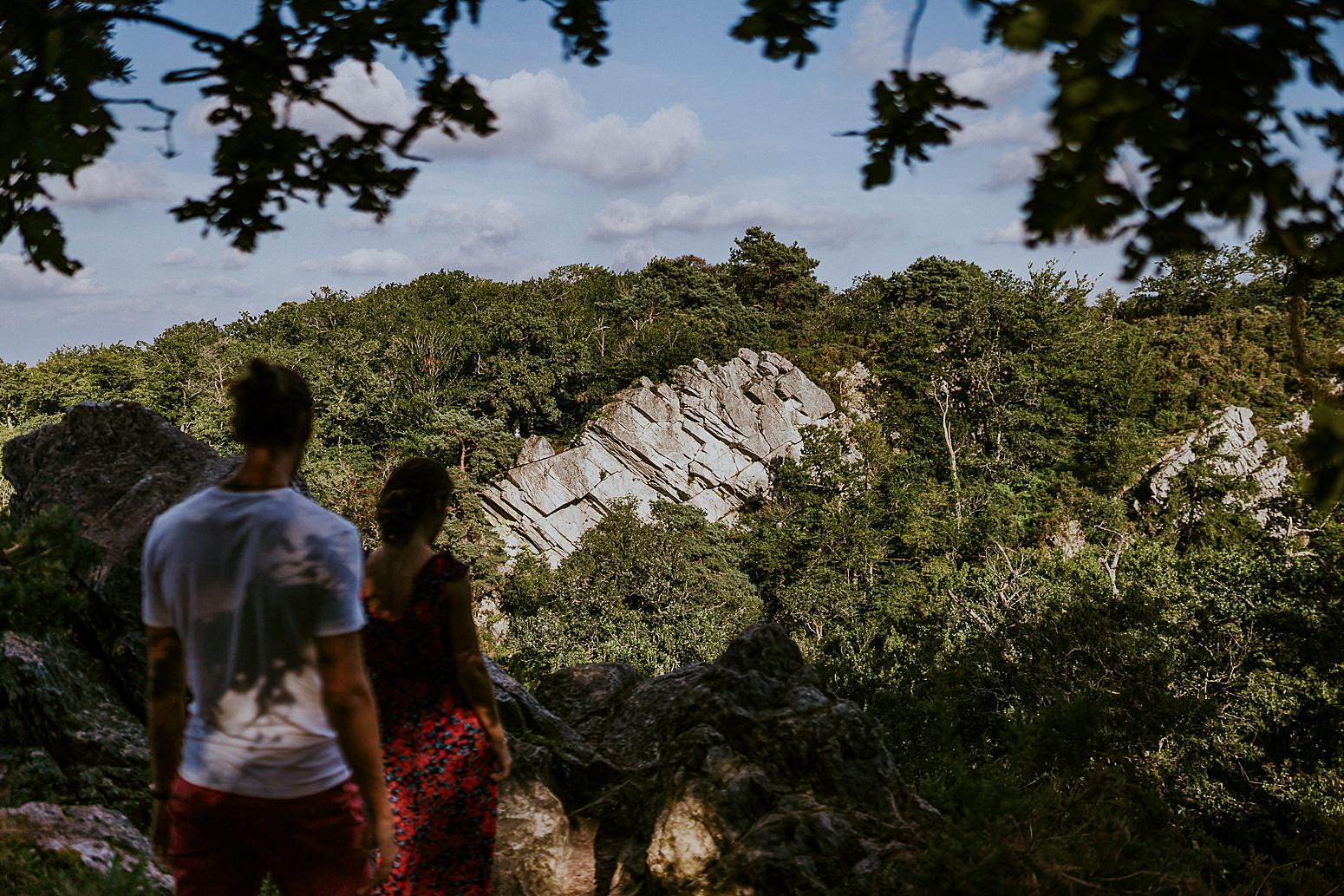 balade en amoureux en haut des falaises