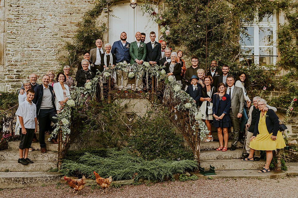 Photo de groupe mariage