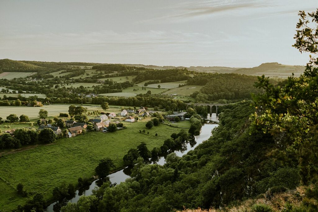 fin de séance sur les hauteurs de la Suisse Normande